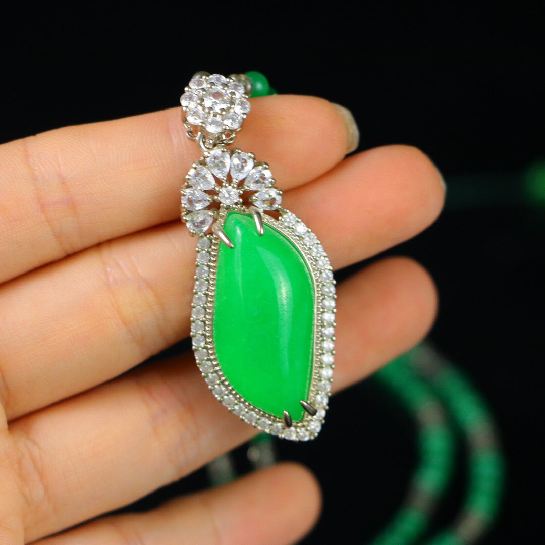 Chinese Antique Perfect High Ice Precision Carving [Pendant]