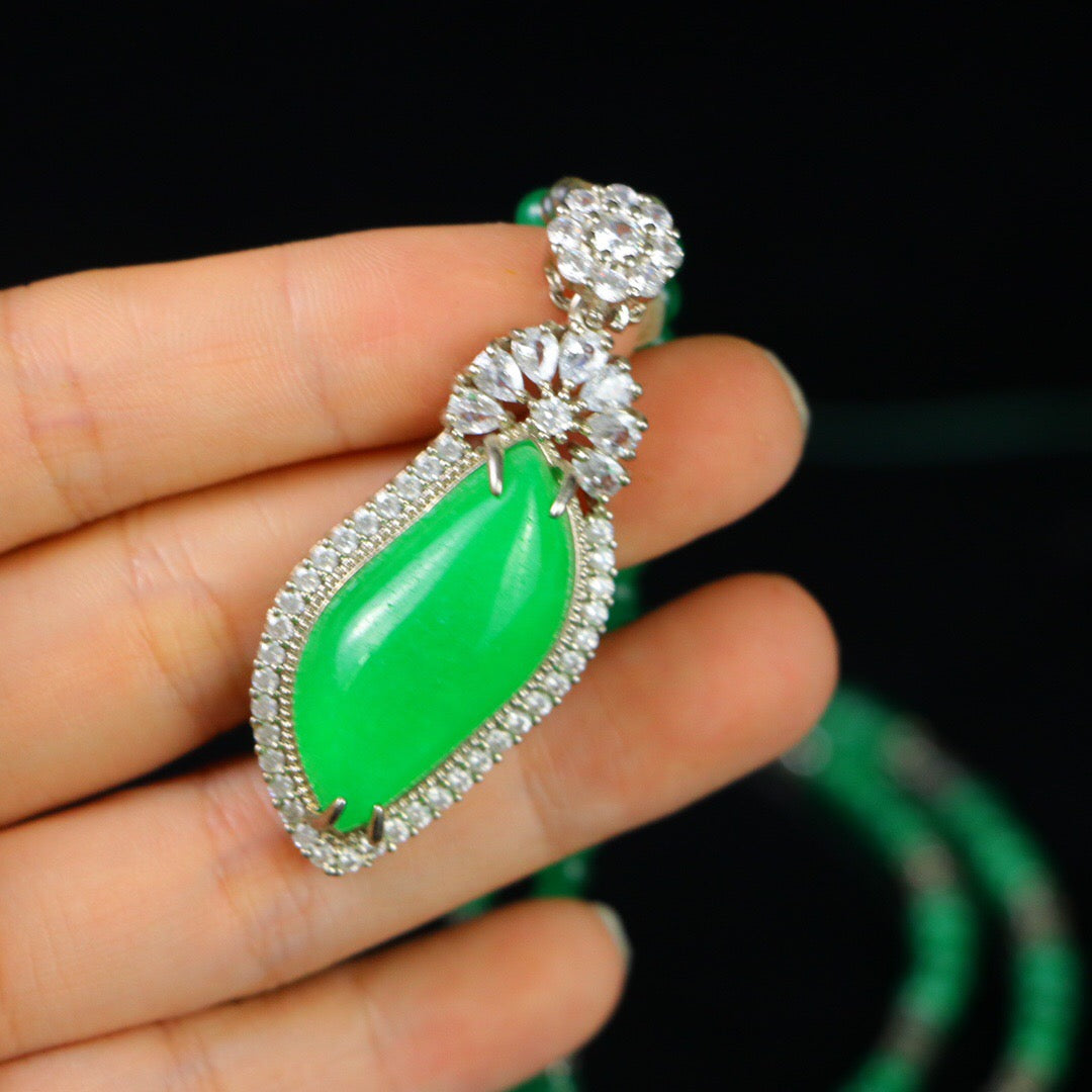 Chinese Antique Perfect High Ice Precision Carving [Pendant]