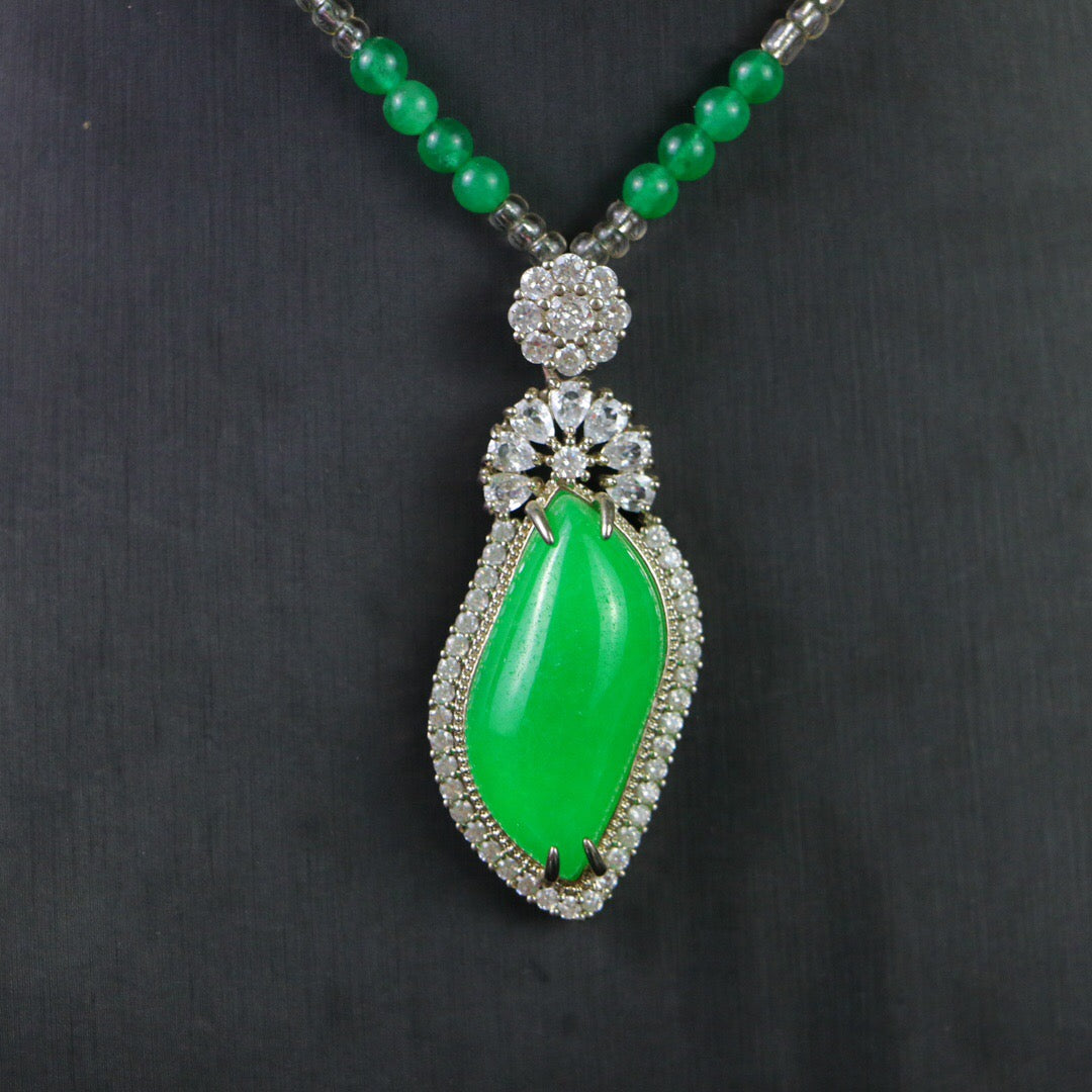 Chinese Antique Perfect High Ice Precision Carving [Pendant]