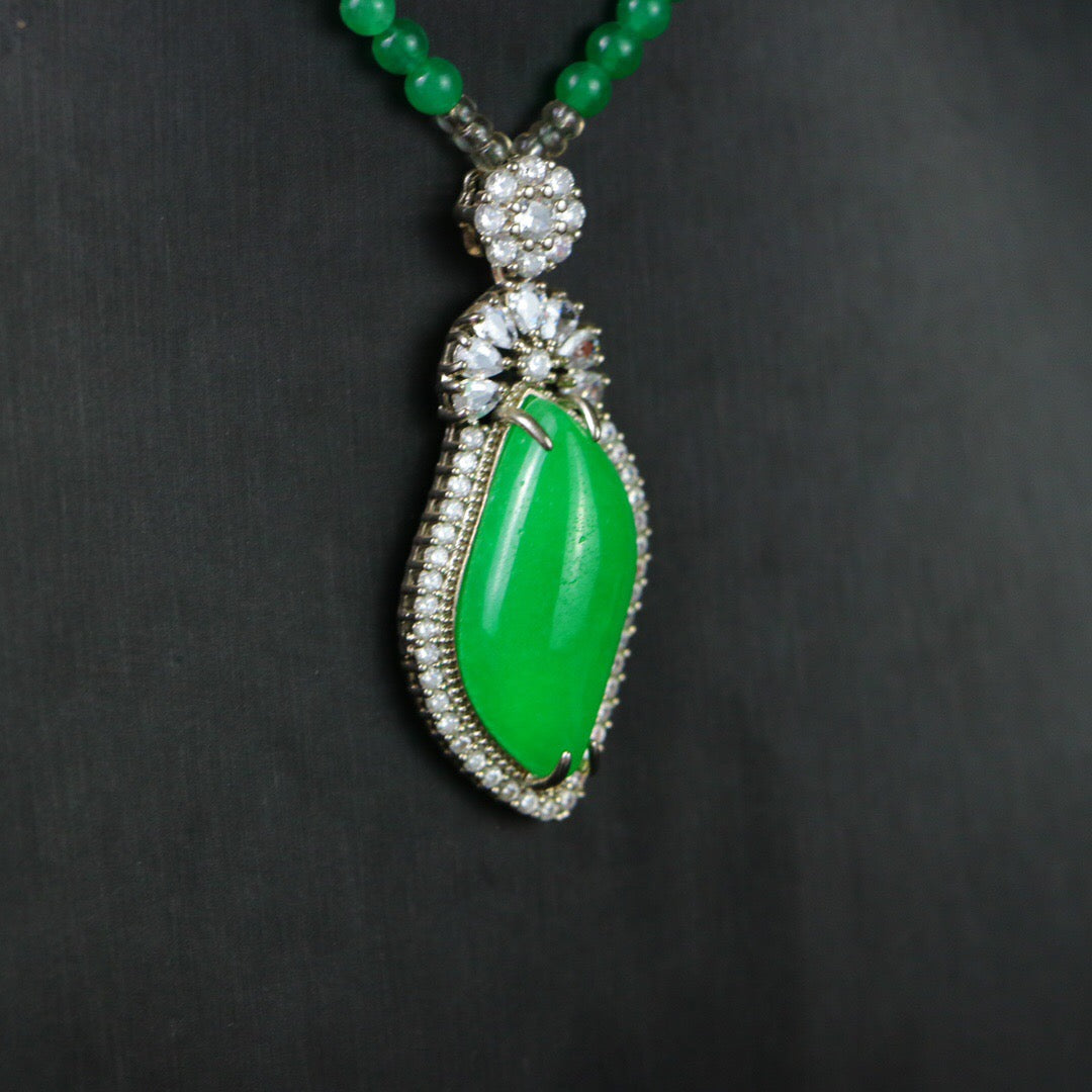 Chinese Antique Perfect High Ice Precision Carving [Pendant]