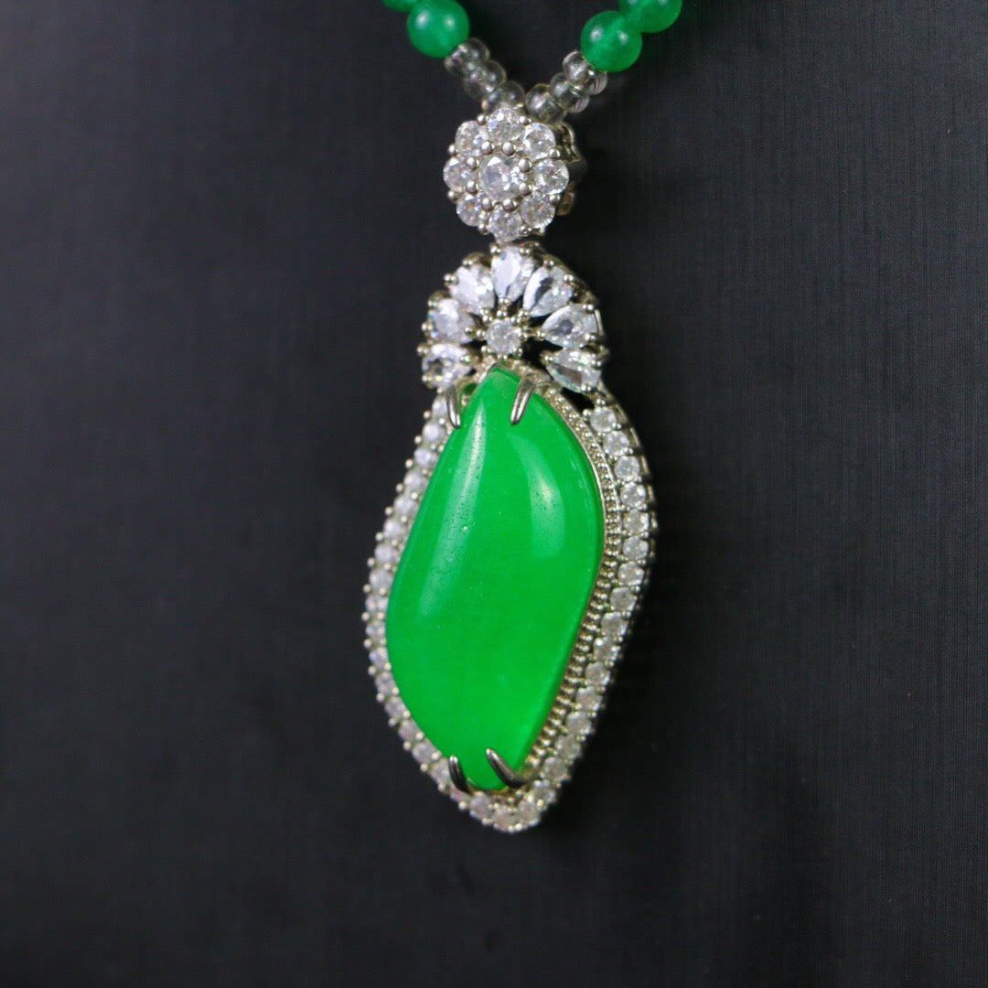 Chinese Antique Perfect High Ice Precision Carving [Pendant]
