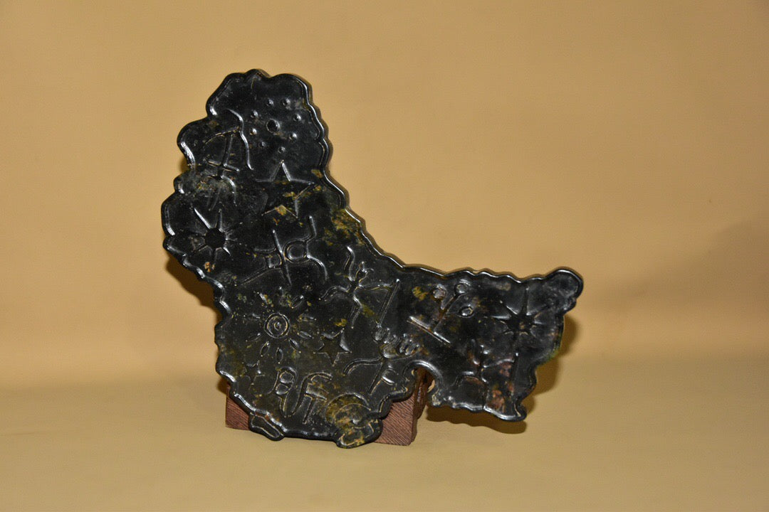 Chinese antique meteorite map