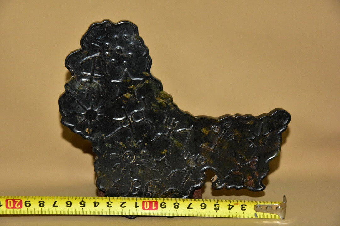 Chinese antique meteorite map