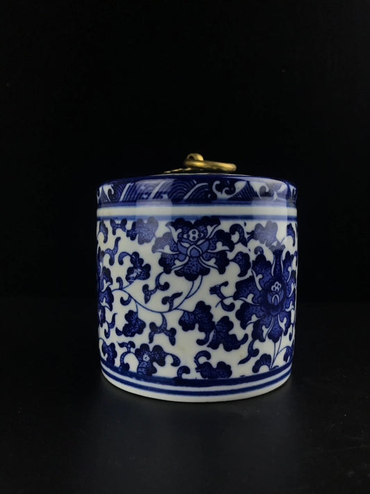 China Jingdezhen ceramic basin, ancient hand-painted blue and white
