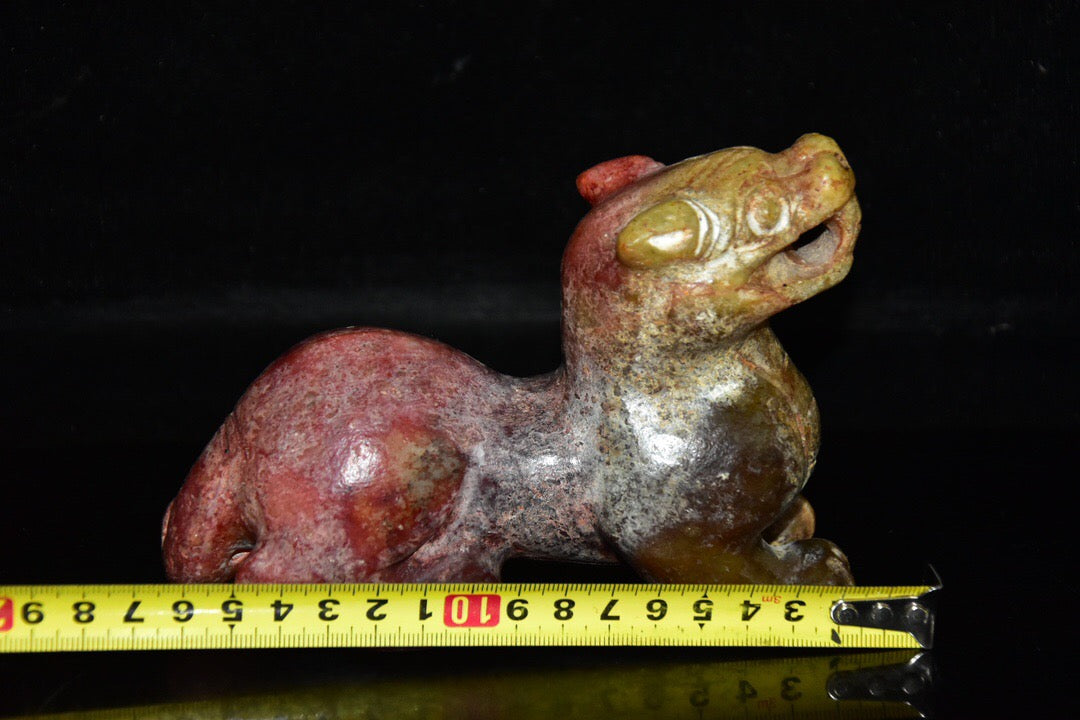 Chinese antique river jade beast