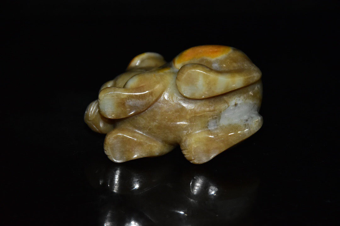 Chinese antique river jade rabbit