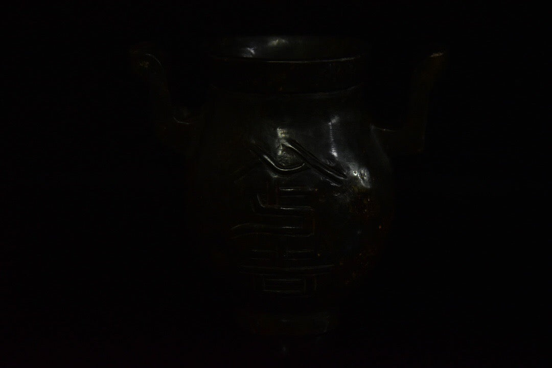 Chinese antique meteorite artifact