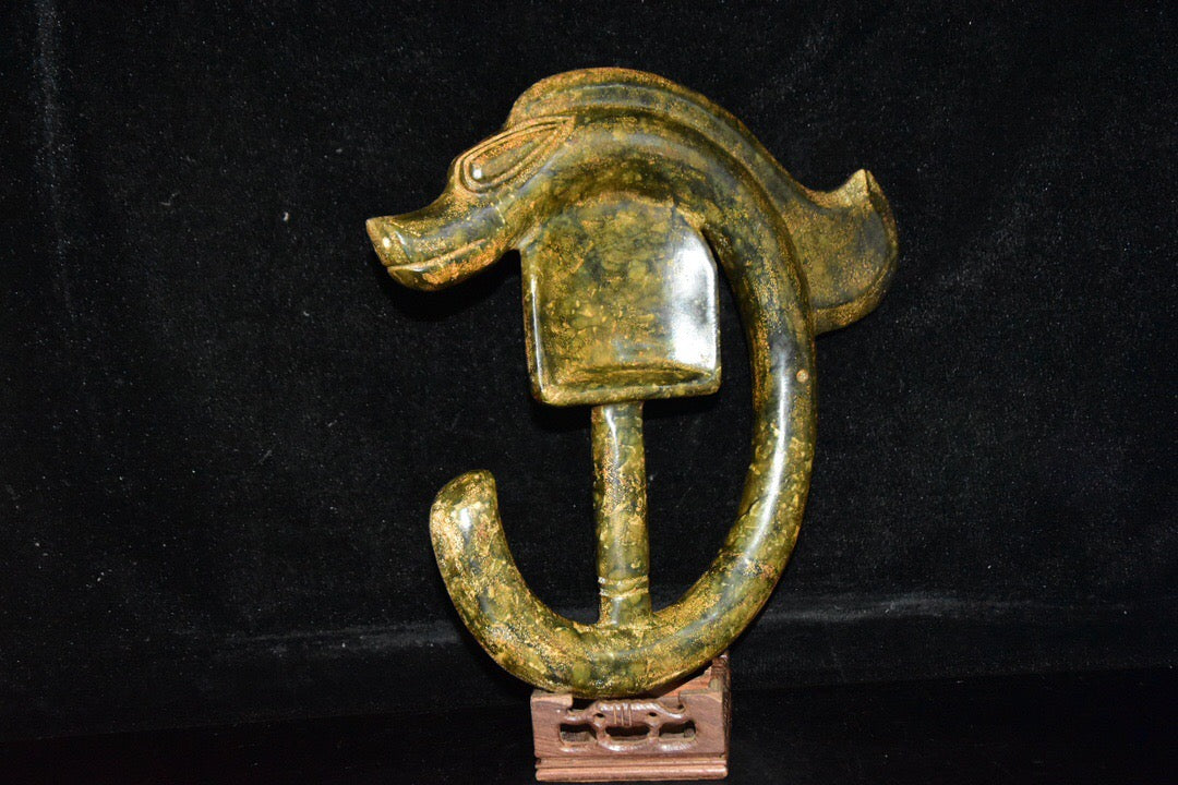 Chinese antique meteorite dragon