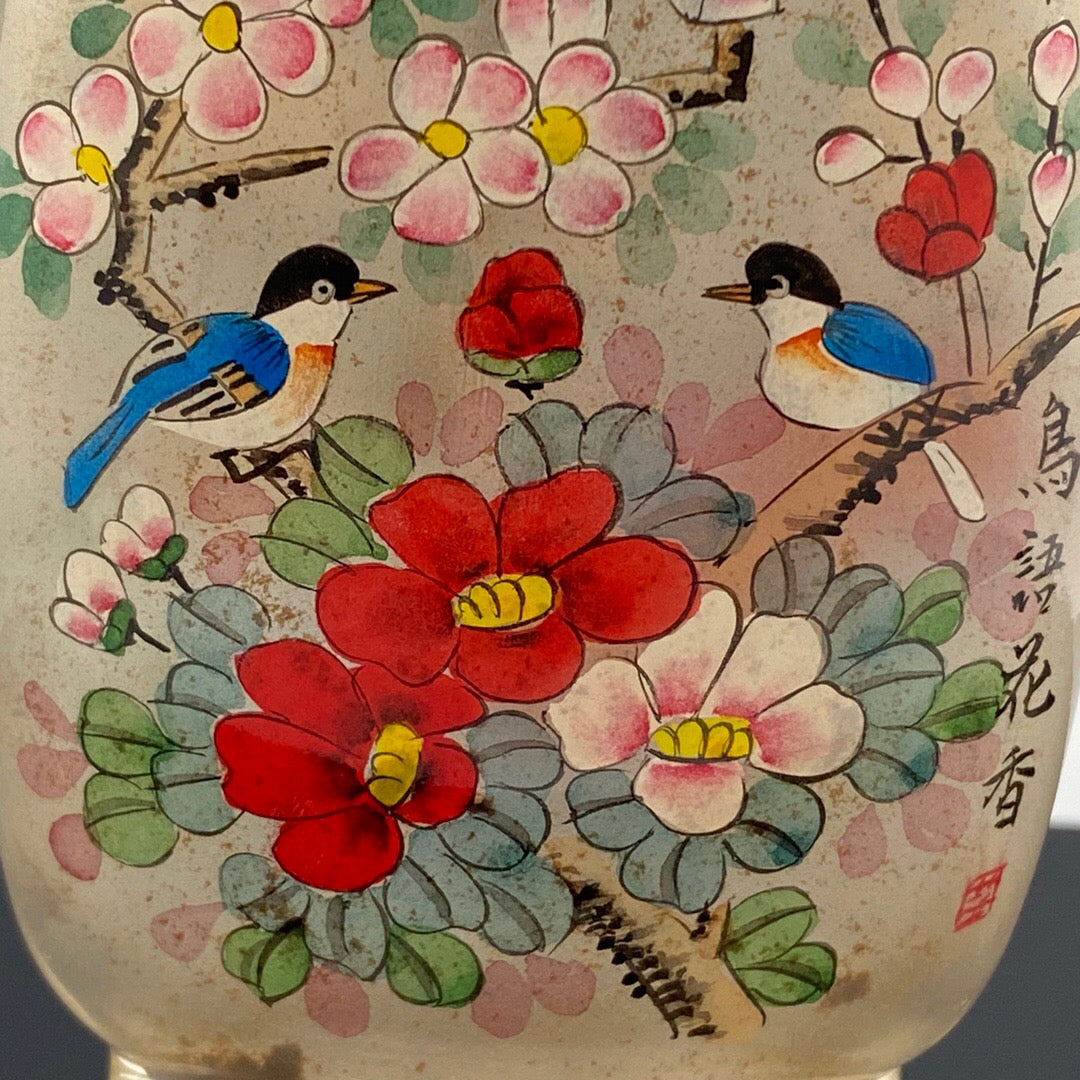 Chinese Antique Glass [Dual Dwelling Picture] Inner Painting snuff bottle