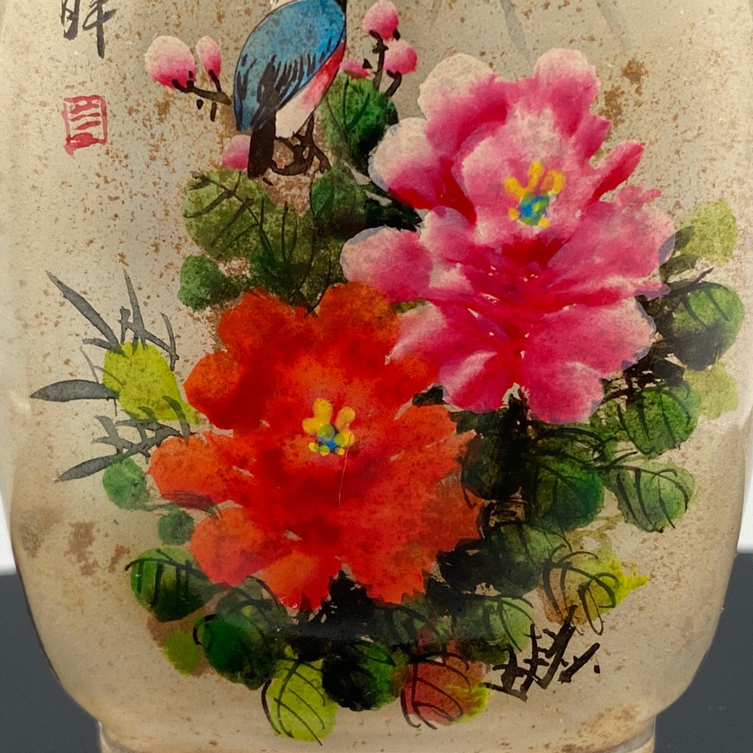 Chinese antique glass handmade painting [Dual] Inner painting snuff bottle
