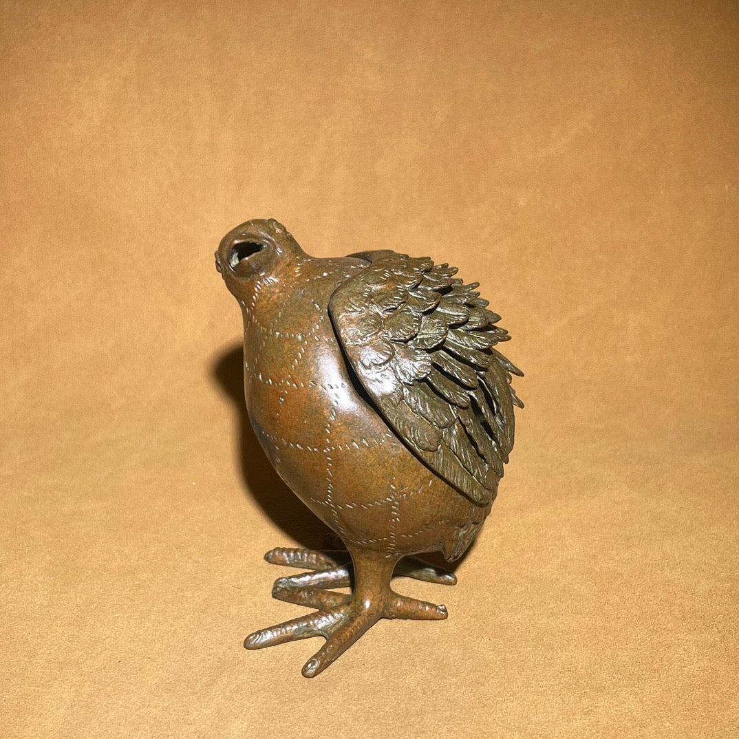 Chinese antique pure copper tea pet aromatherapy ornament
