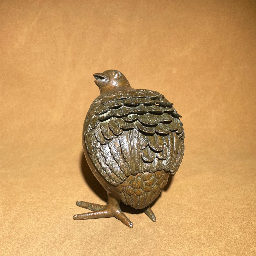 Chinese antique pure copper tea pet aromatherapy ornament