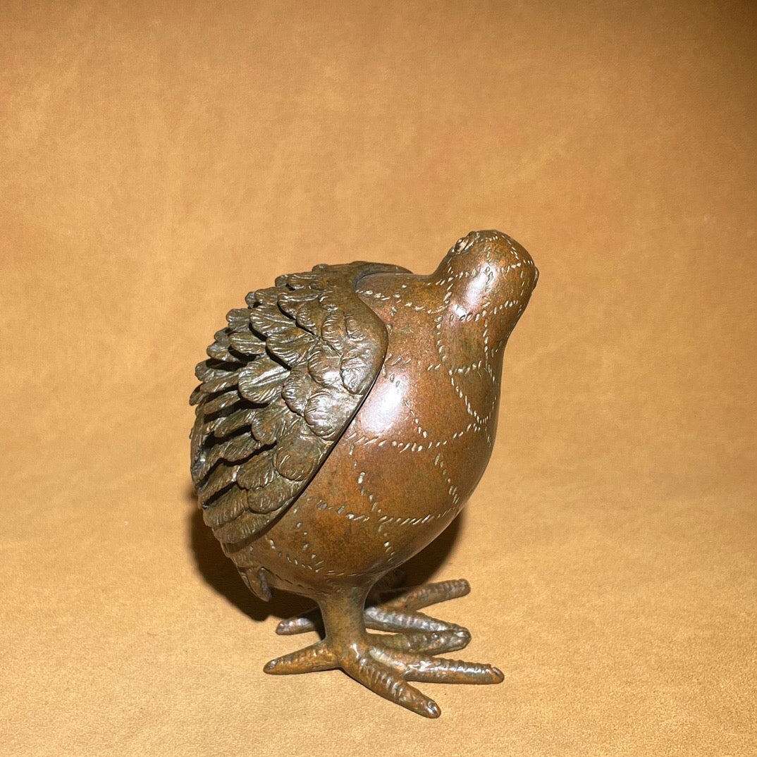 Chinese antique pure copper tea pet aromatherapy ornament