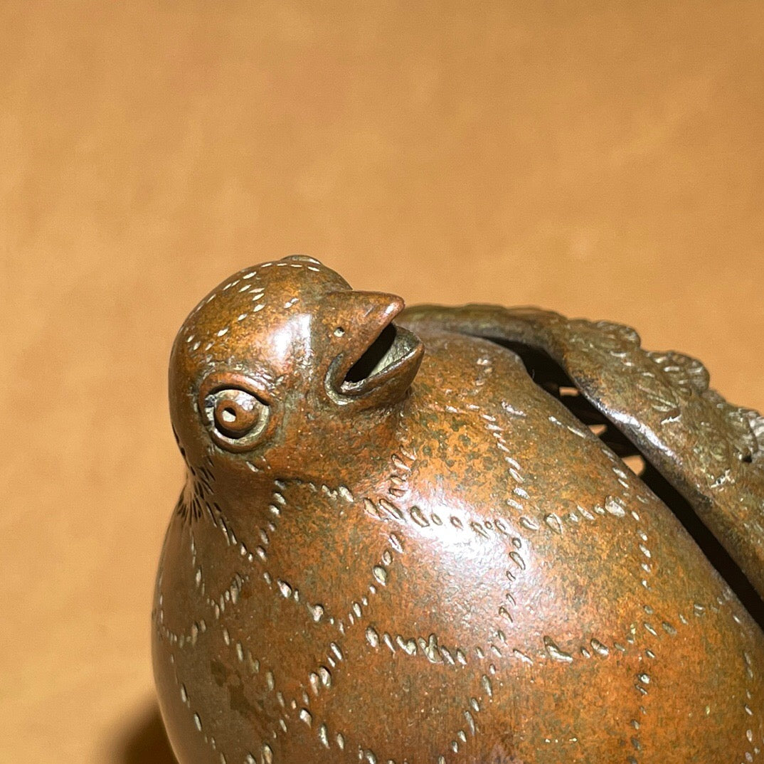 Chinese antique pure copper tea pet aromatherapy ornament