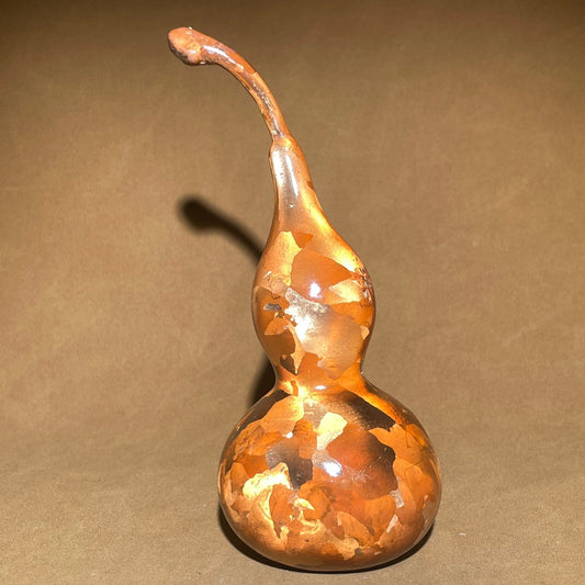 Chinese antique pure copper spotted copper gourd