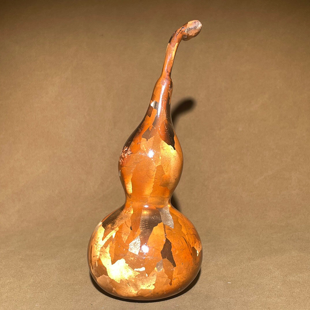 Chinese antique pure copper spotted copper gourd