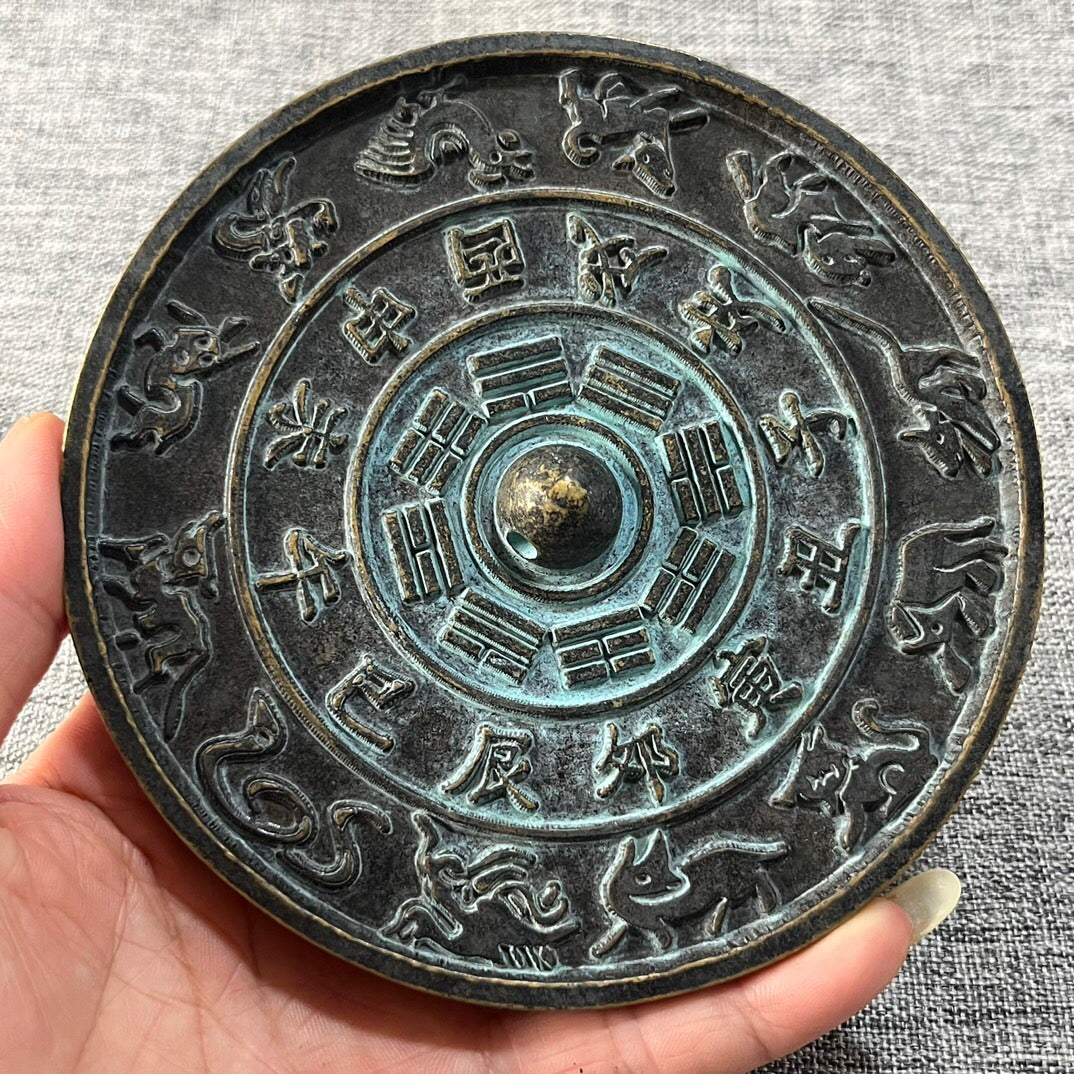 Chinese antique pure copper antique bronze mirror