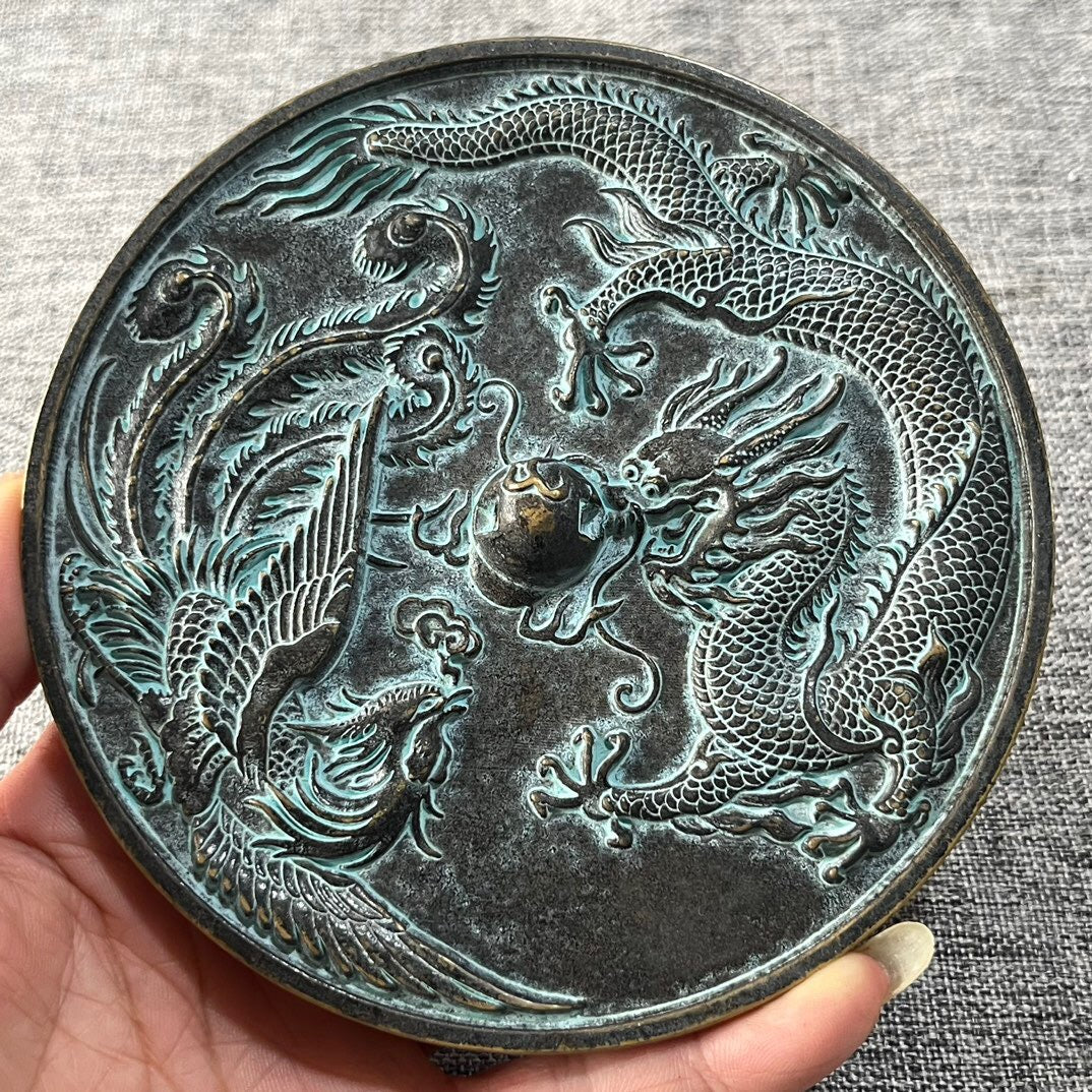 Chinese antique pure copper antique bronze mirror