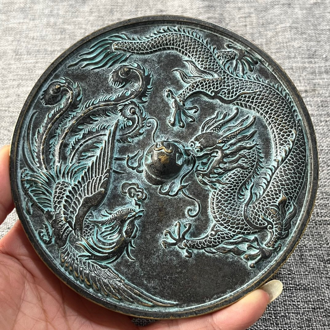 Chinese antique pure copper antique bronze mirror
