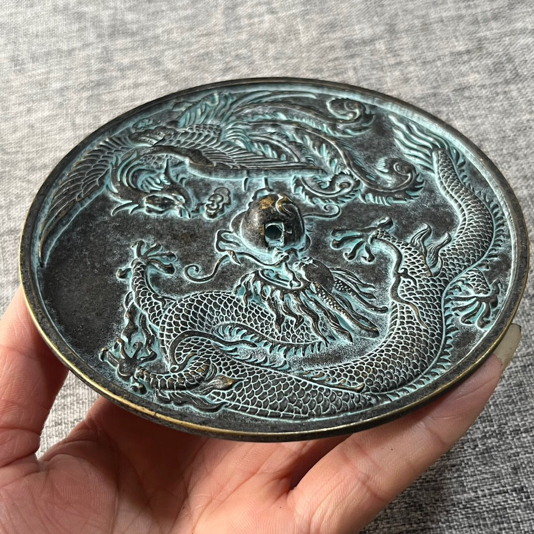 Chinese antique pure copper antique bronze mirror