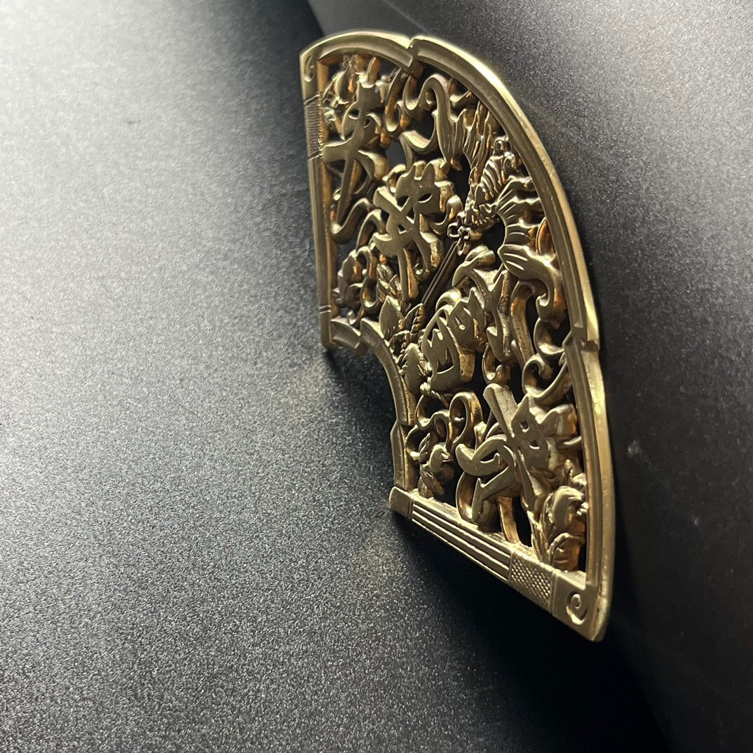 Chinese antique pure copper auspicious pendant