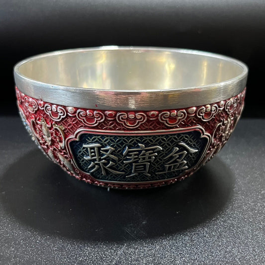 Chinese antique painted treasure pot
