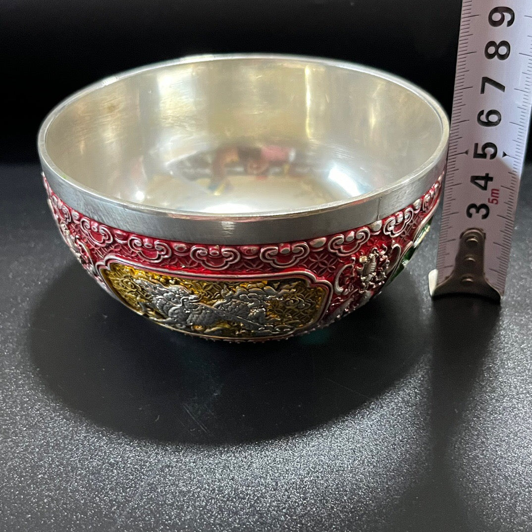 Chinese antique painted treasure pot