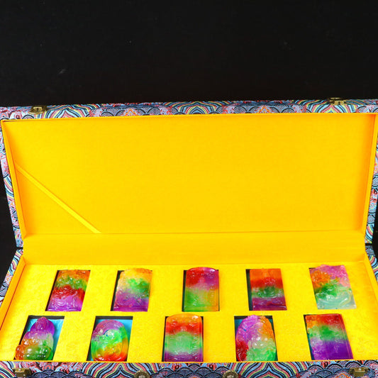 Chinese antique high ice precision carving [box set]