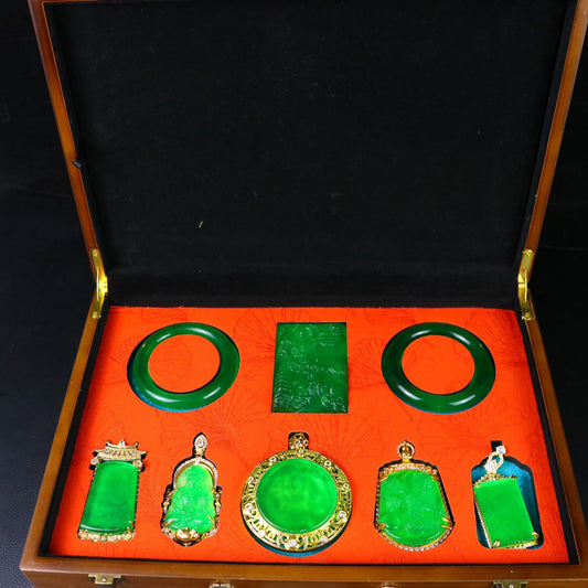 Chinese antique high ice precision carving [box set]