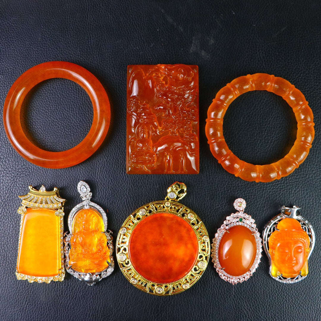 Chinese antique high ice precision carving [box set]