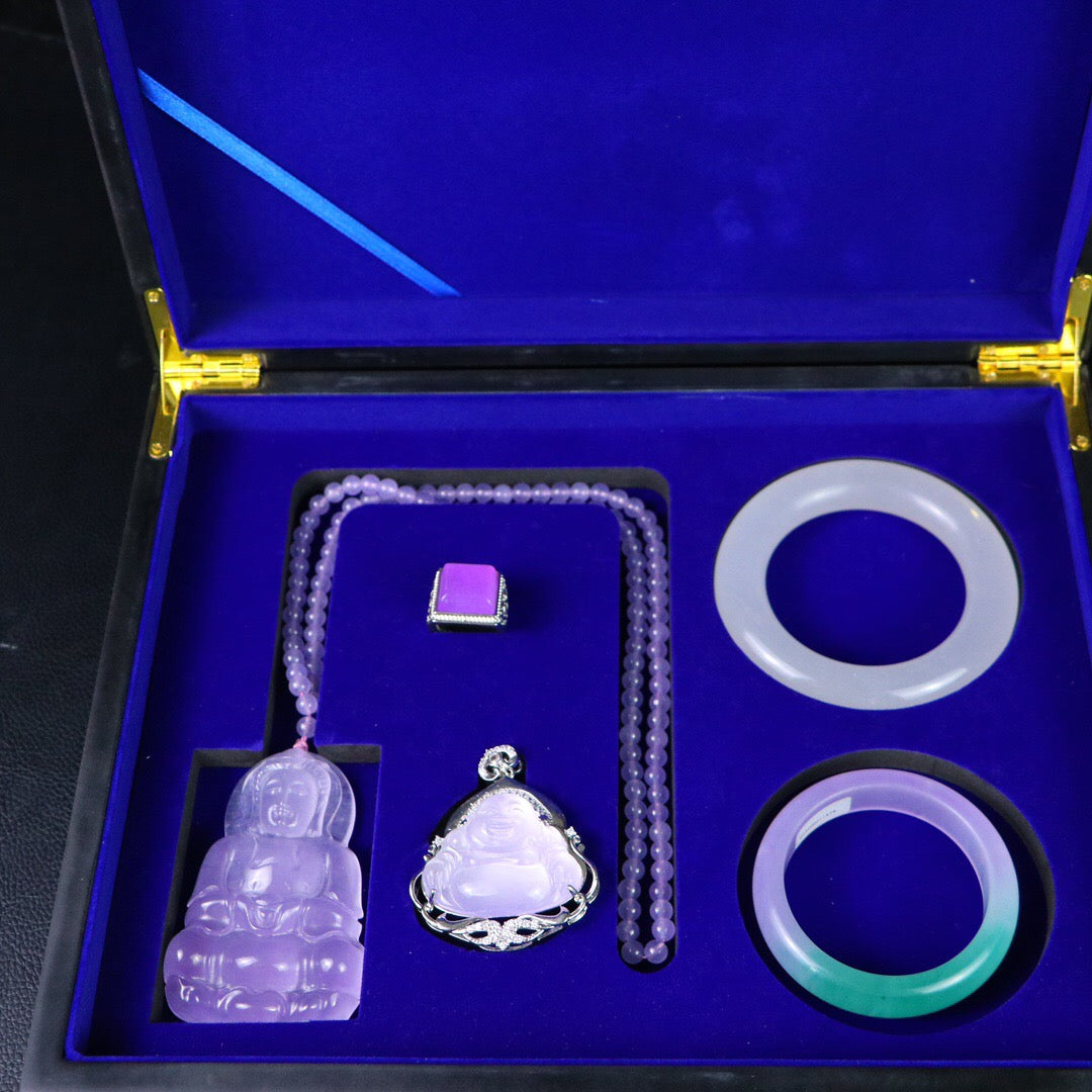 Chinese antique high ice precision carving [box set]