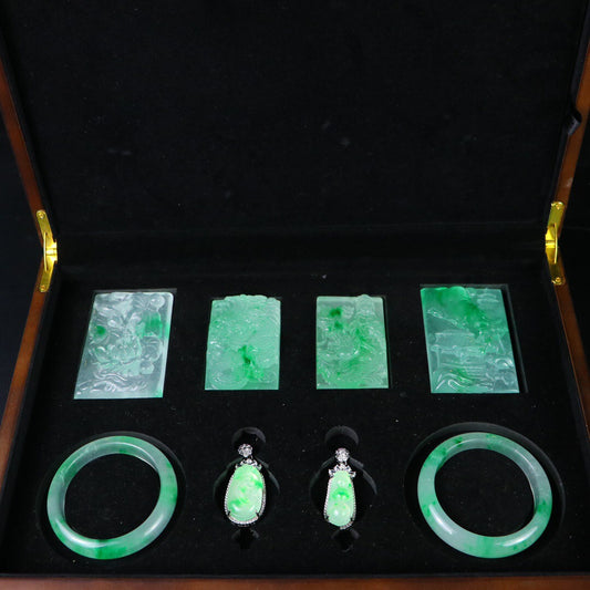 Chinese antique high ice precision carving [box set]
