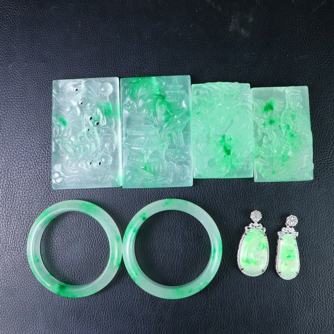 Chinese antique high ice precision carving [box set]