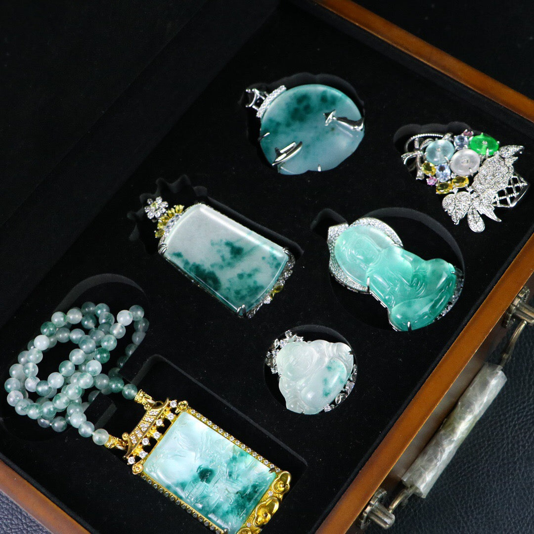 Chinese antique high ice precision carving [box set]