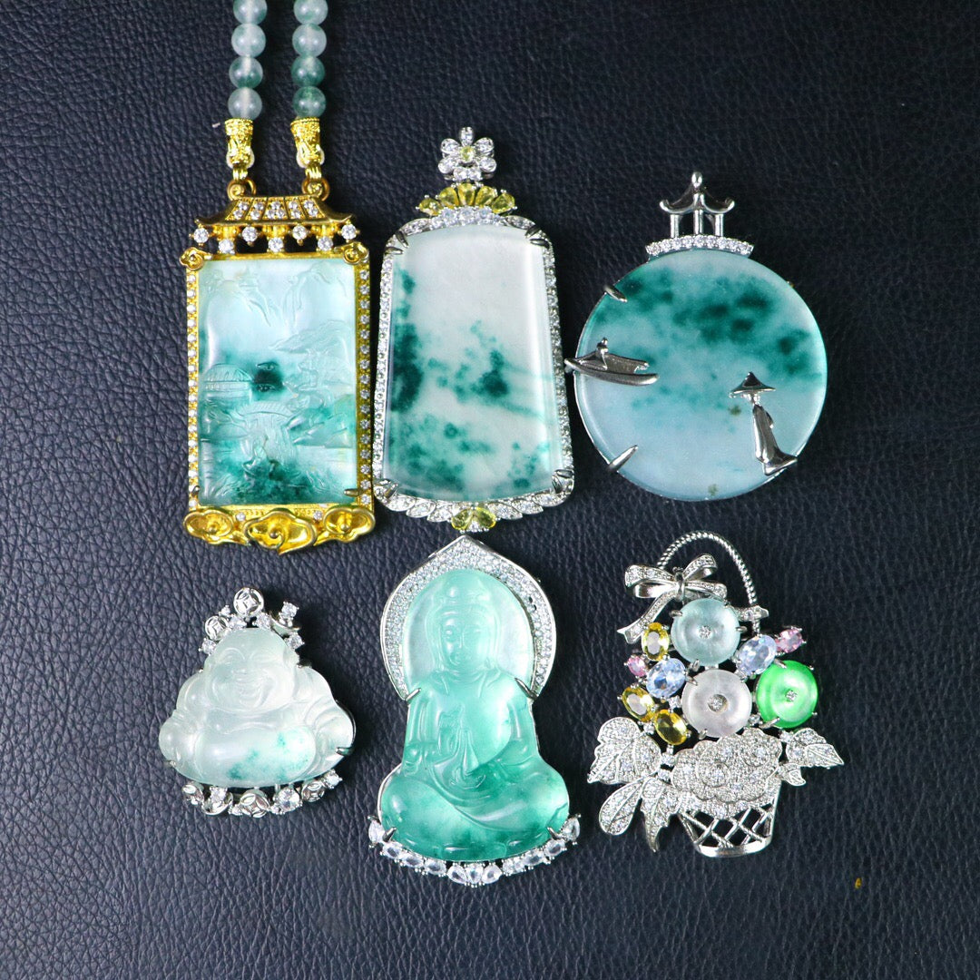 Chinese antique high ice precision carving [box set]