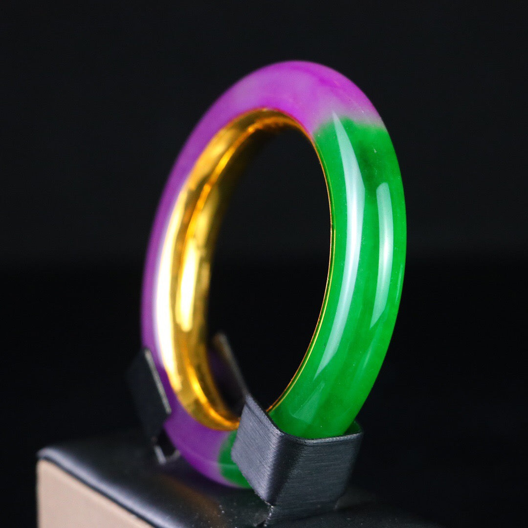 Chinese antique high ice precision carving [round bracelet]