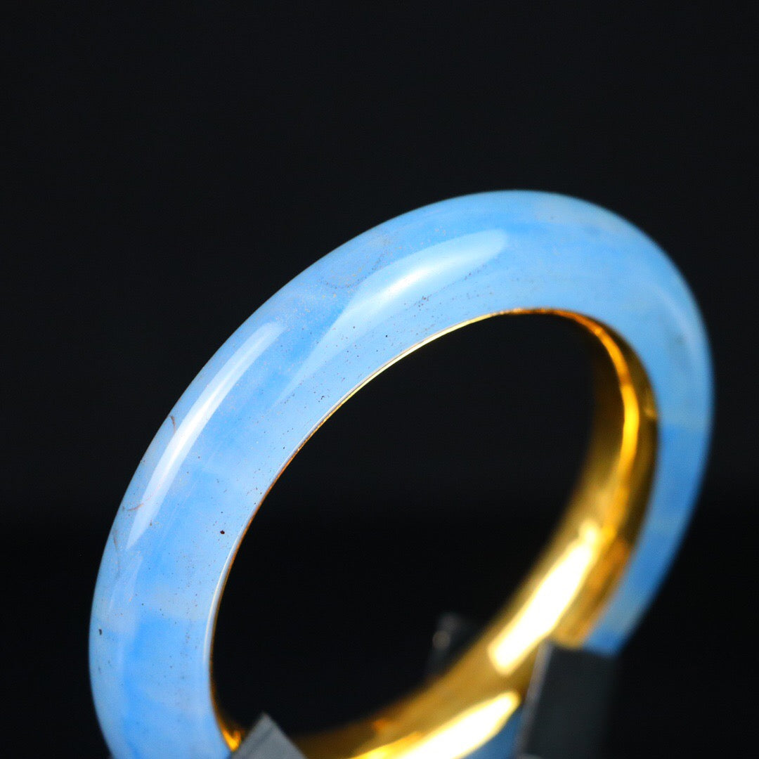 Chinese antique high ice precision carving [round bracelet]