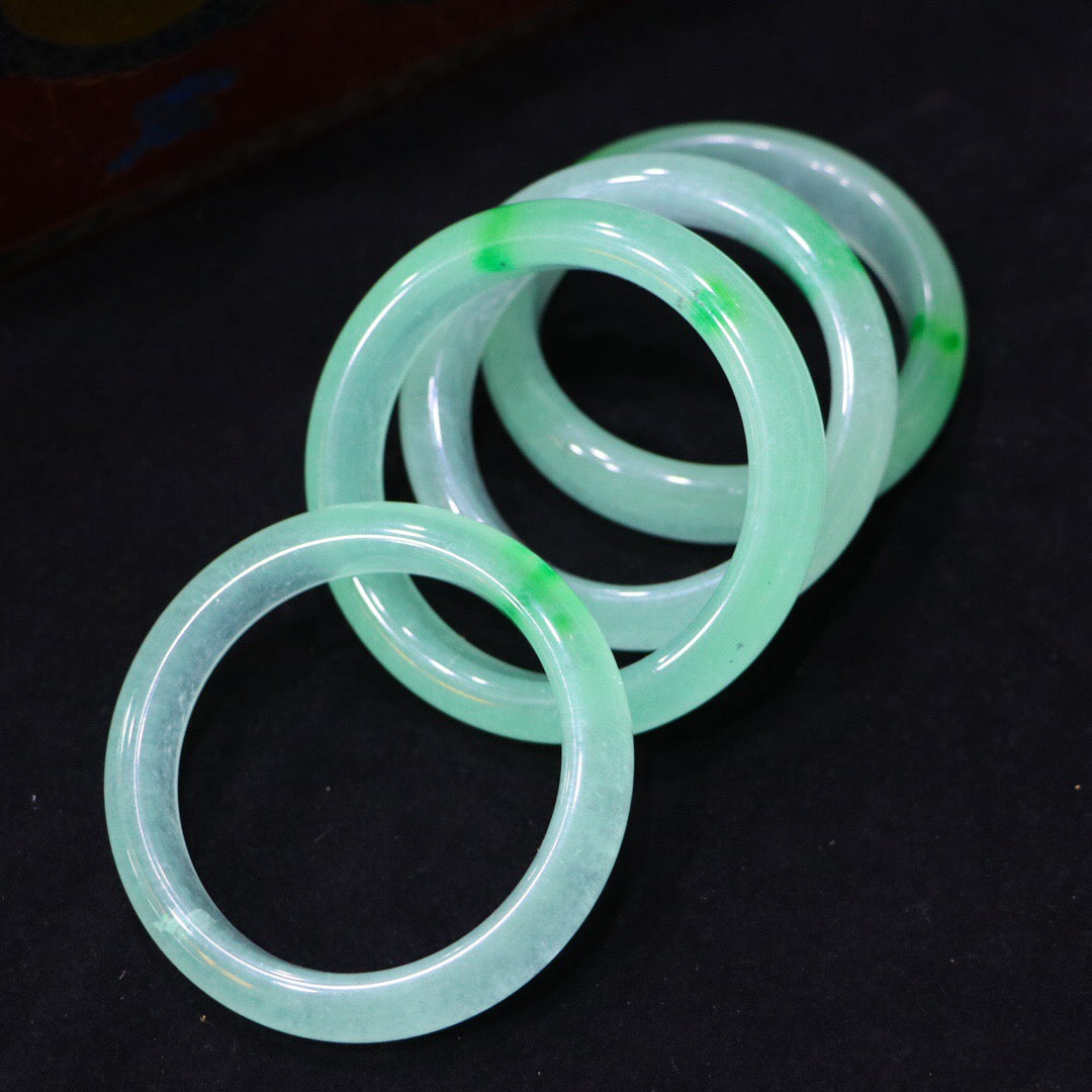 Chinese Antique High Ice Precision Carving [Bracelet Set Box]