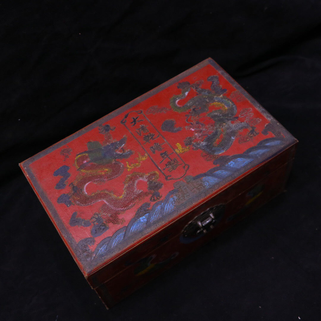 Chinese Antique High Ice Precision Carving [Bracelet Set Box]