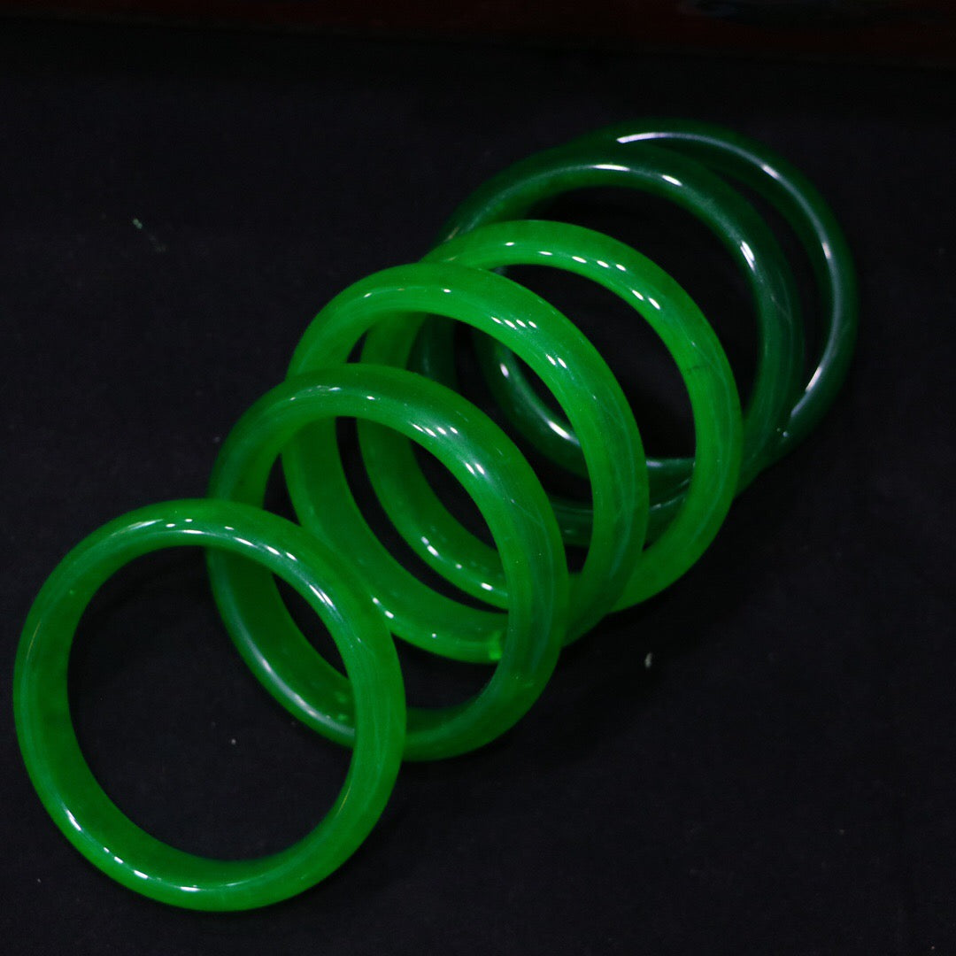 Chinese Antique High Ice Precision Carving [Bracelet Set Box]