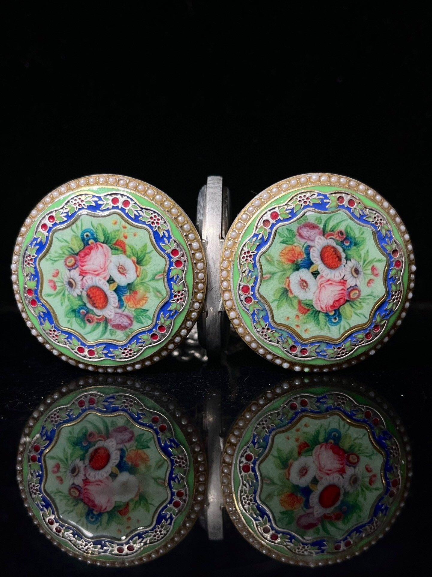 Chinese antique double opening pocket watch with sun, moon, and stars