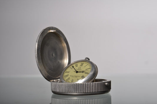 Chinese antique brass hunting pocket watch