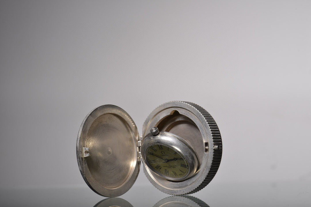 Chinese antique brass hunting pocket watch