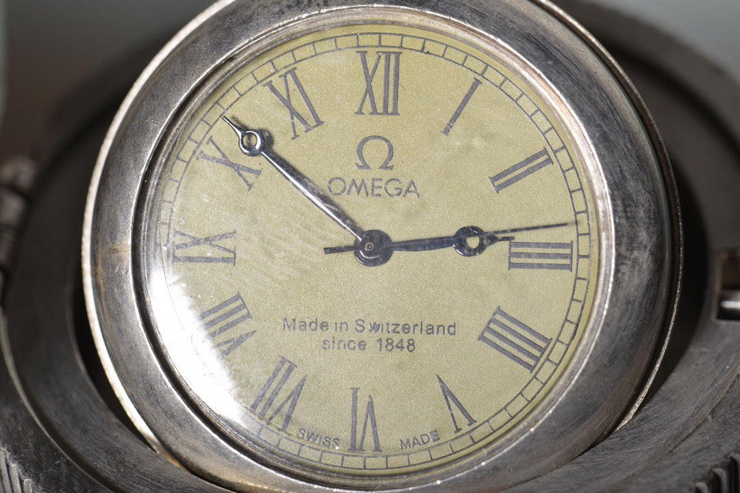 Chinese antique brass hunting pocket watch