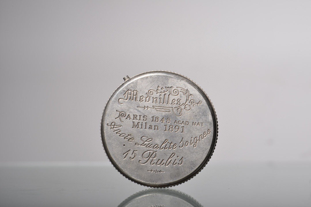 Chinese antique brass hunting pocket watch