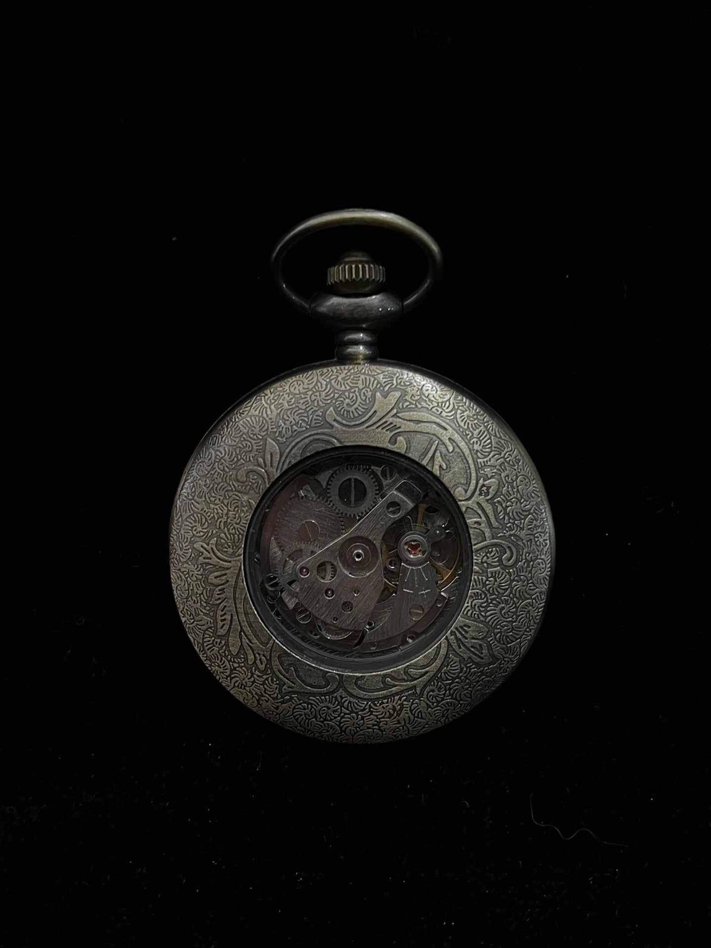 Chinese antique dragon single opening pocket watch
