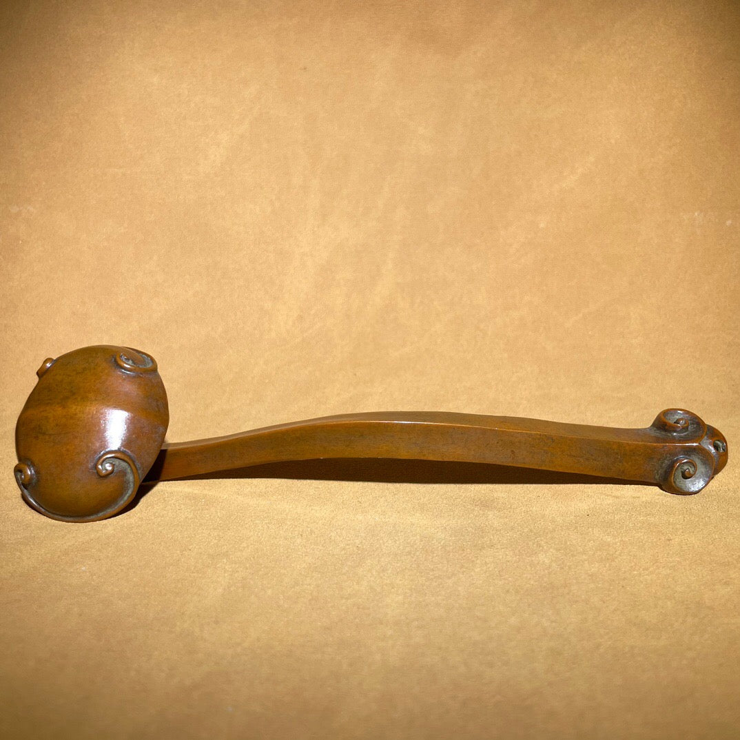 Chinese antique pure copper Rain Palace Zong Xiangyun Ruyi ornament