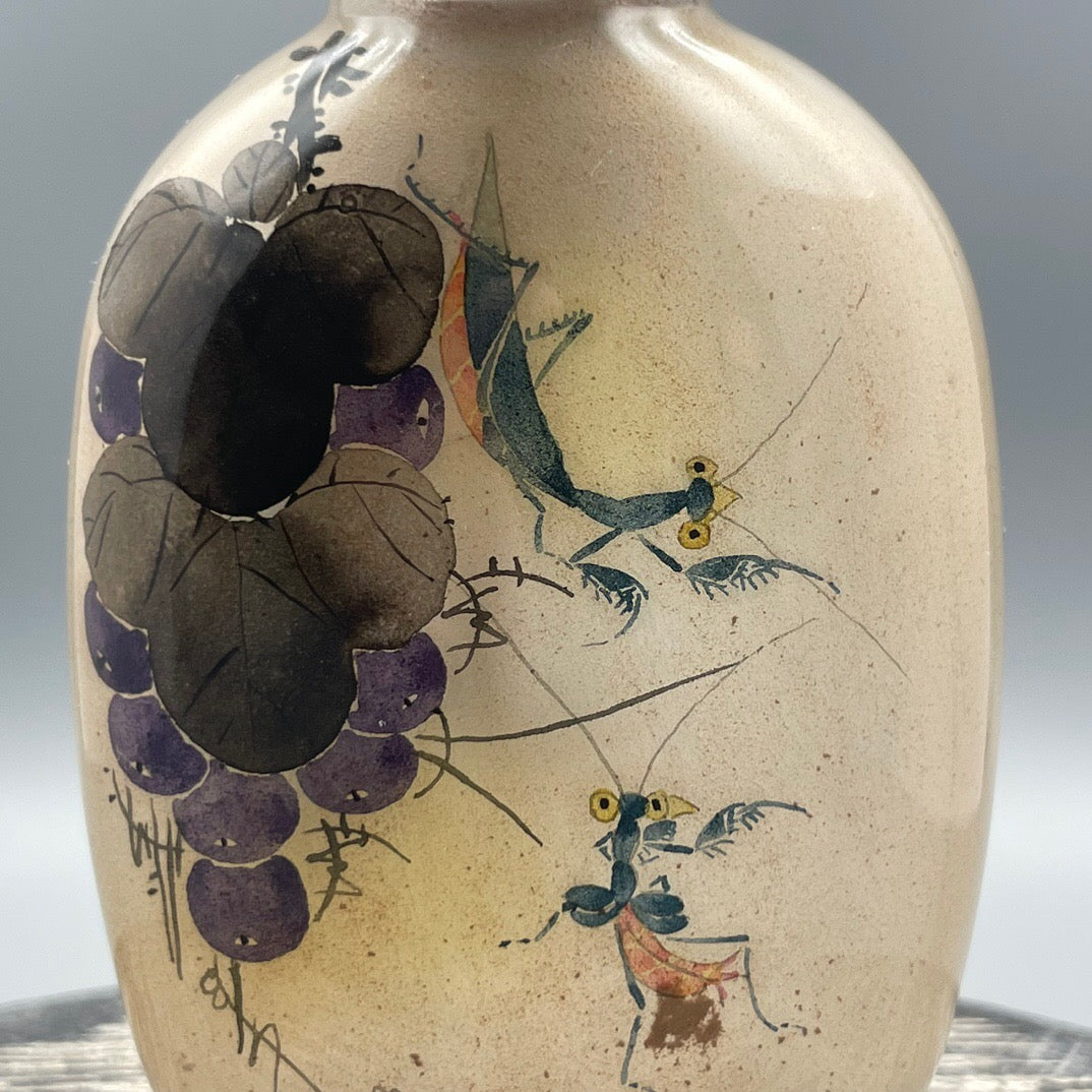 Chinese antique old glass handmade painting [Autumn Fun Picture] Inner painting of snuff bottle