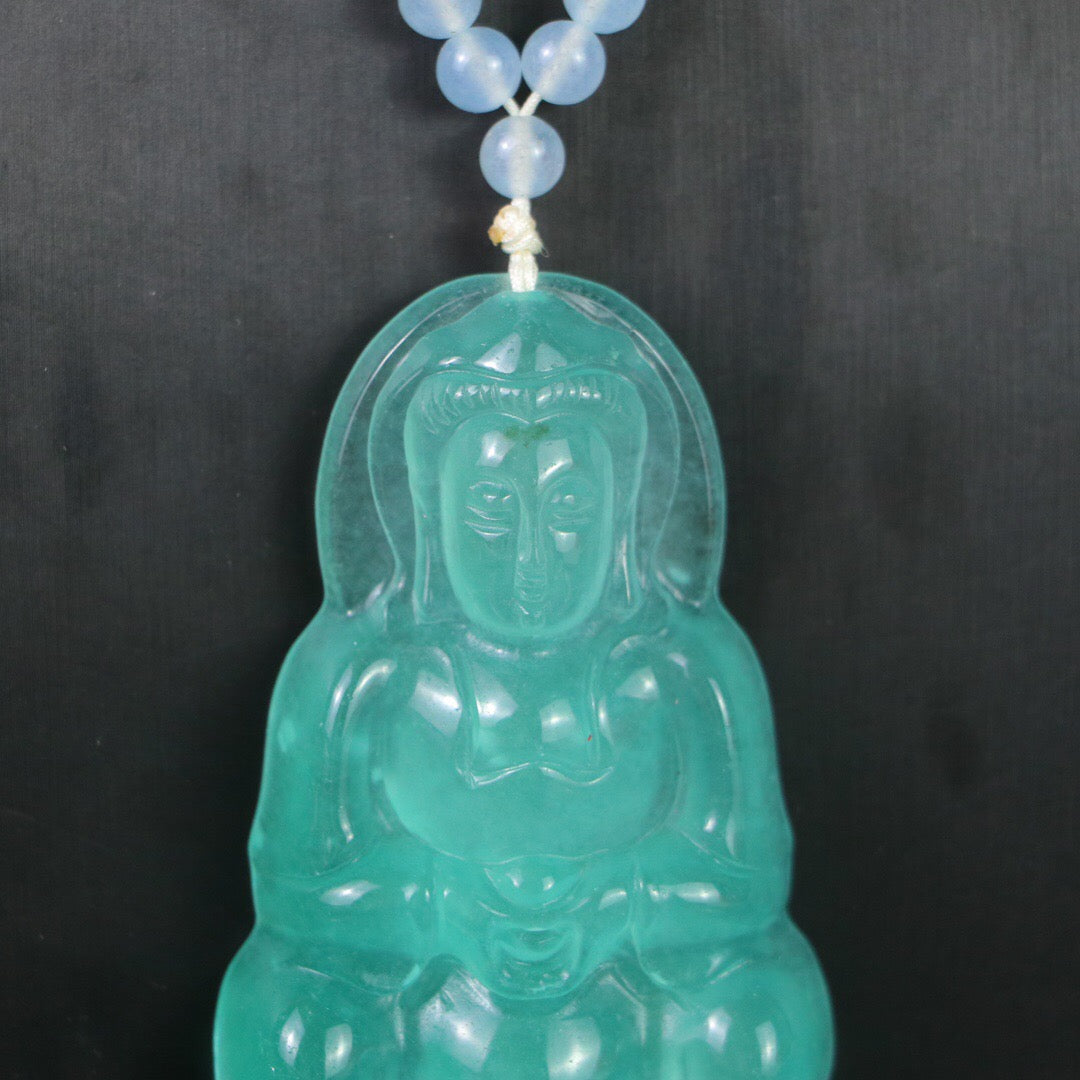 Chinese Antique Perfect High Ice Precision Carving 【 Guanyin Brand 】
