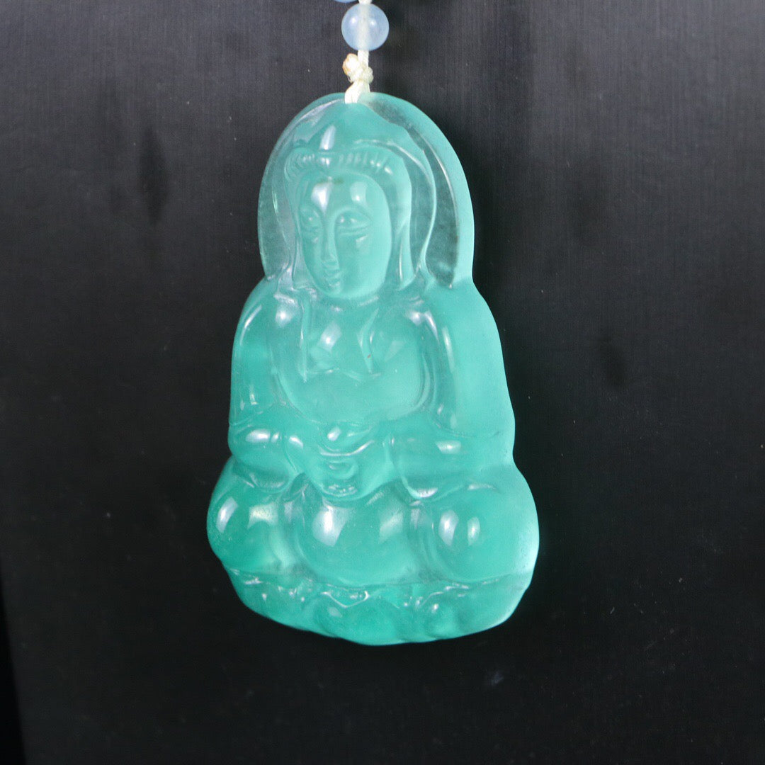 Chinese Antique Perfect High Ice Precision Carving 【 Guanyin Brand 】